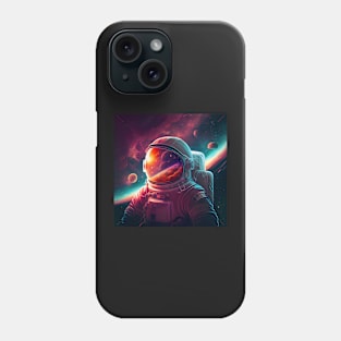 An Astronaut explores the galaxy Phone Case