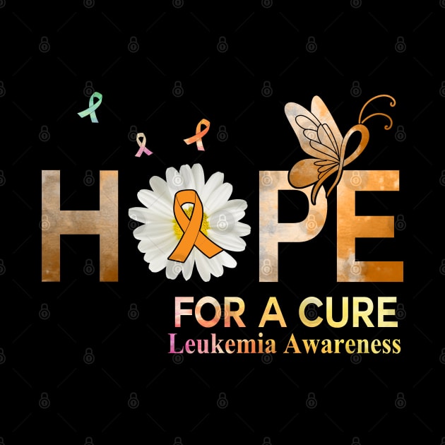 Hope For A Cure Butterfly Flower Leukemia by HomerNewbergereq