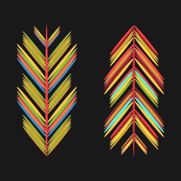 Colorful feathers by cocodes