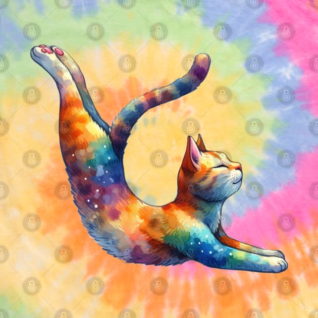 Celestial Cat Yogi by CAutumnTrapp