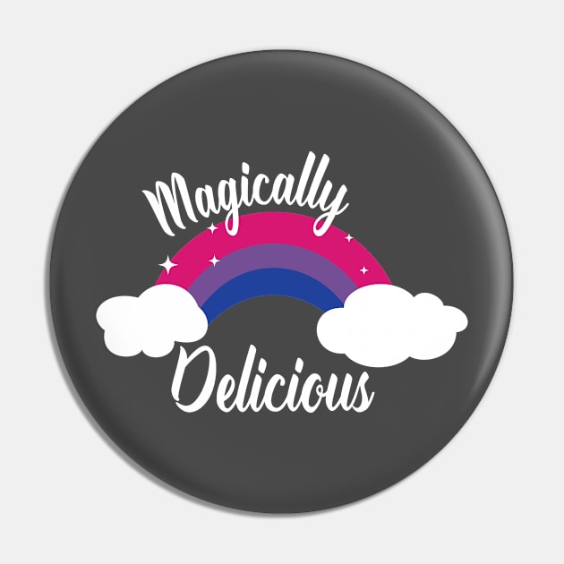 Magically Delicious Bisexual Pride LGBT Pin by ProudToBeHomo