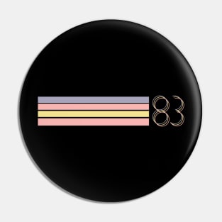 1983 Retro Stripes Pin