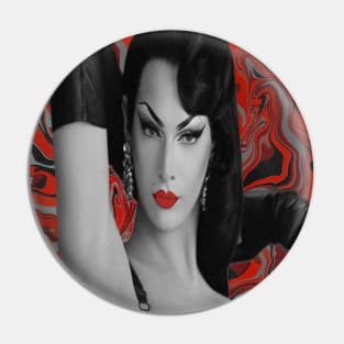 Violet Chachki trippy Halloween design 2 Pin