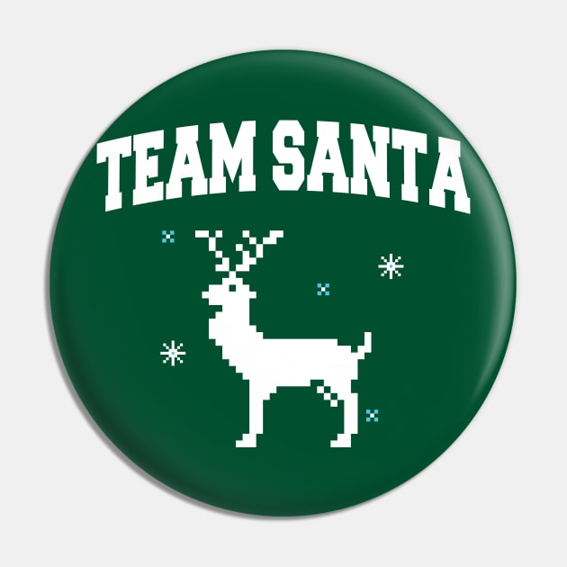 Team Santa Ugly Christmas Pin by DutchTees