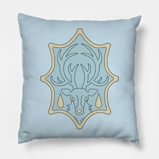 Black Clover Azure Deer Logo Pillow