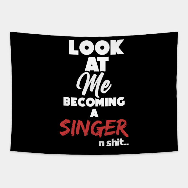 Becoming a singer. Graduation gift Tapestry by NeedsFulfilled