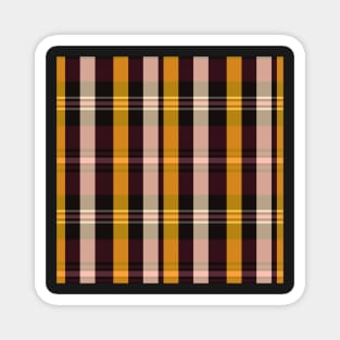 Summer Aesthetic Artair 1 Hand Drawn Textured Plaid Pattern Magnet