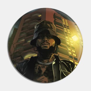 Dave East 2` Pin