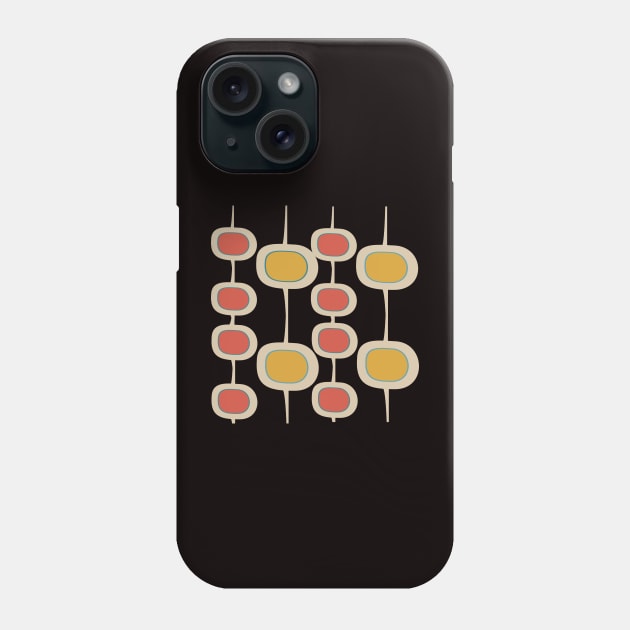 Mid Century Modern Pattern in Minimalist Style Phone Case by Lisa Williams Design