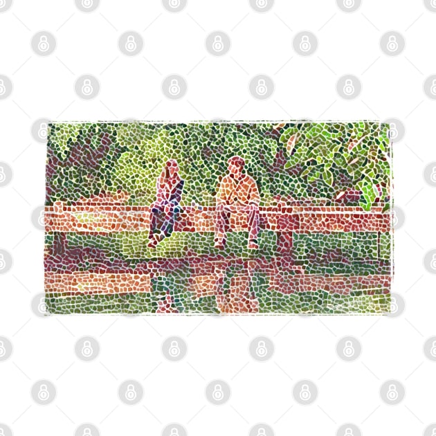 Picnic at the Bridge - Mosaic by Fenay-Designs