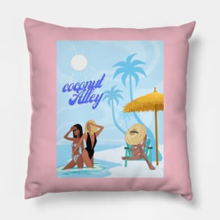 Coconut alley Pillow