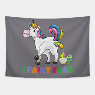 Easter Unicorn Fan Egg Hunt Tapestry