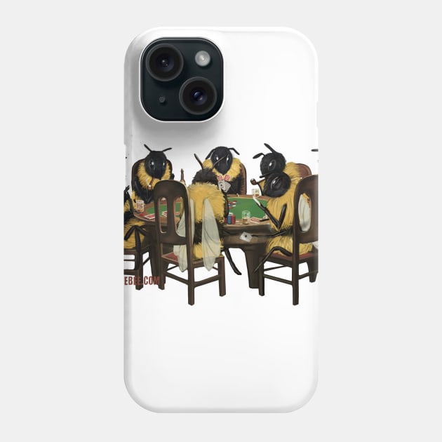 Bees Playing Poker Phone Case by Swarm Store