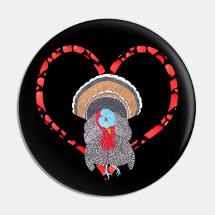 NARRAGANSETT TURKEY HEART Pin