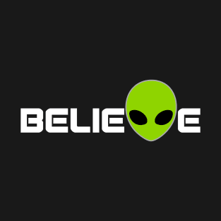 Green Alien Believe T-Shirt