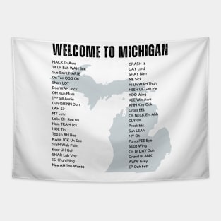 Welcome to Michigan - Place Names Tapestry