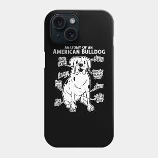 Anatomy Of An American Bulldog Phone Case