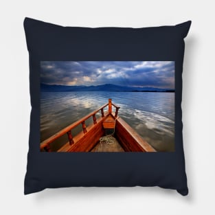 Boat ride in Lake Kerkini Pillow