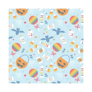 Pastel Halloween Pattern T-Shirt