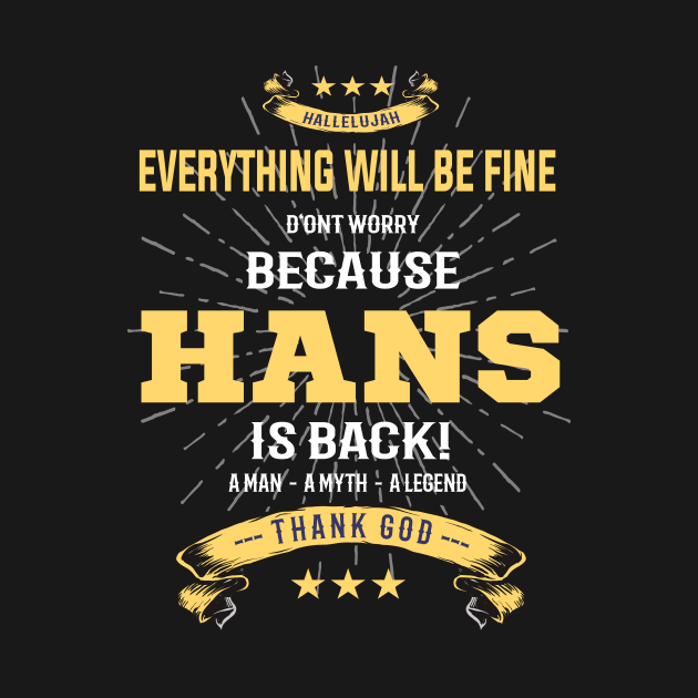 Everything will be fine Hans Is back by Tolan79 Magic Designs