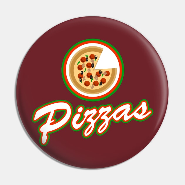 The Pizzas Pin by Apgar Arts