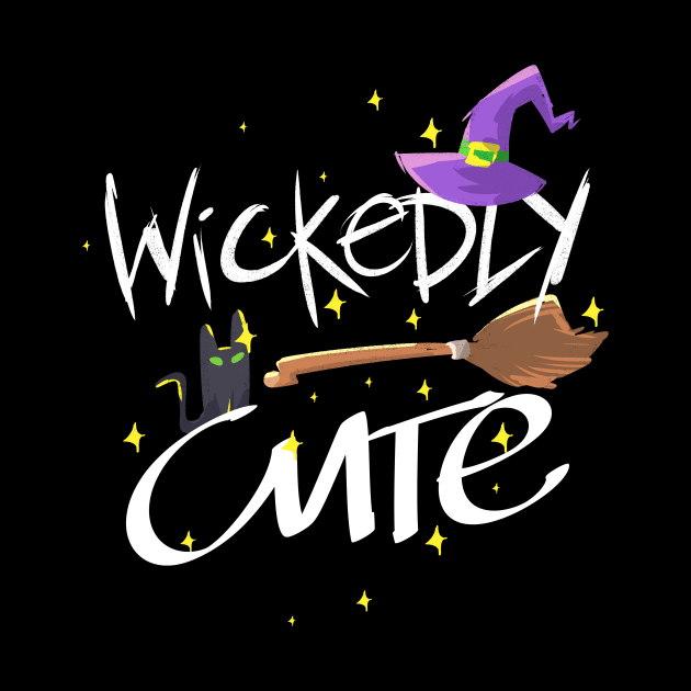 Halloween Witch Wickedly Cute by TheBestHumorApparel