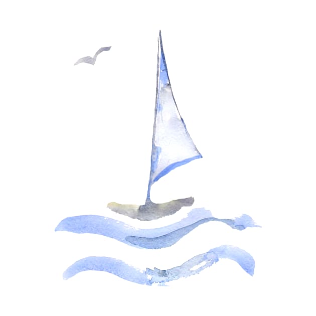 sailboat by ArtKsenia