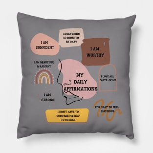 My Daily Affirmations Pillow