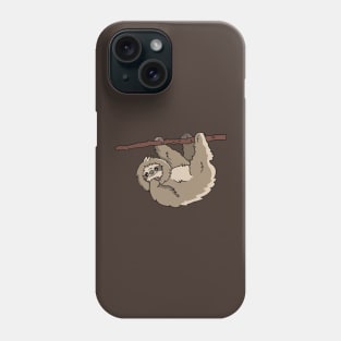 Cartoon Sloth hanging in a Tree Phone Case