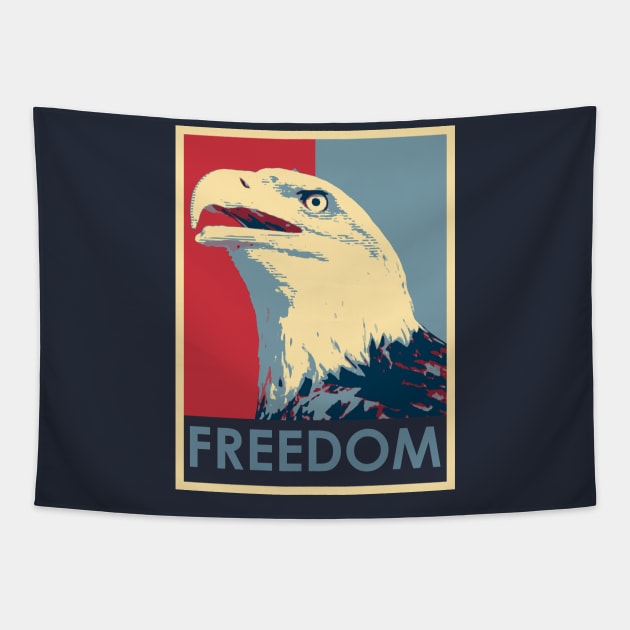 Freedom Eagle Tapestry by nickbeta