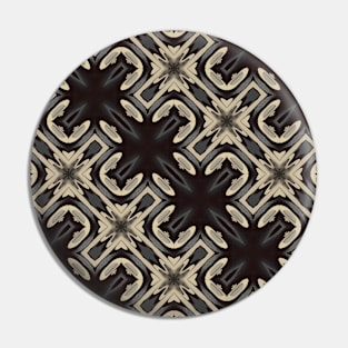 Black and White Broach Looking Pattern - WelshDesignsTP002 Pin