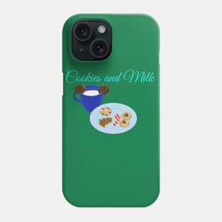 Christmas Cookies and Milk- Text Phone Case