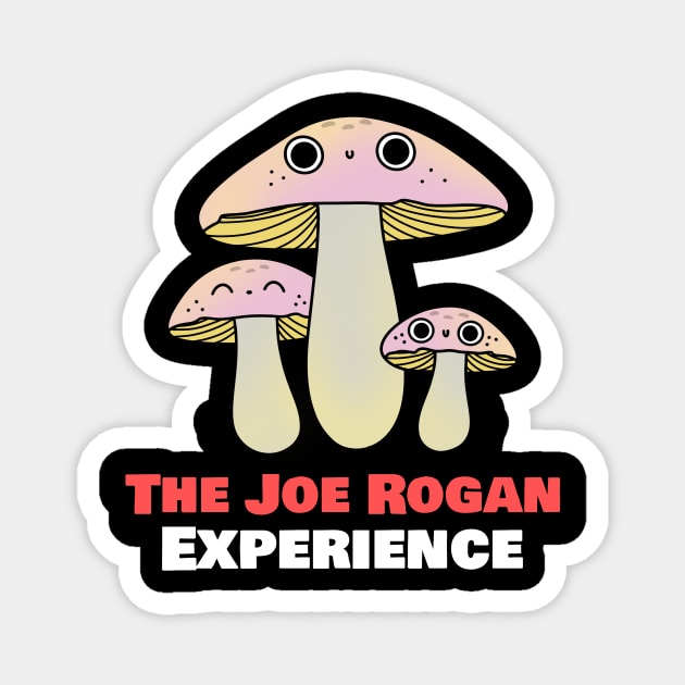 The Joe Rogan Experience Vintage Mushroom Toon Magnet by TeeTrendz