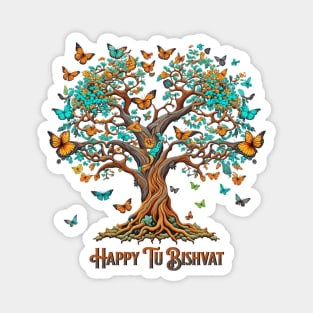 Tu B'Shevat Butterfly Tree Magnet