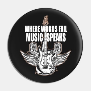 where words fail music speaks guitar | music lovers and dance | pop song Pin