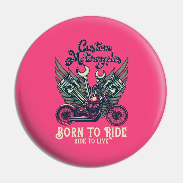 Custom Motorcycles Pin by Verboten