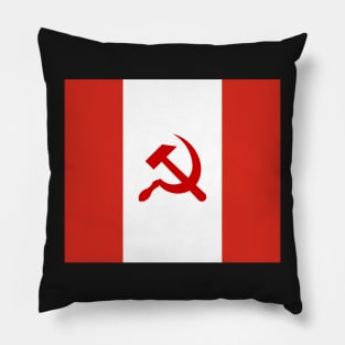 Communist Flag of Canada Pillow