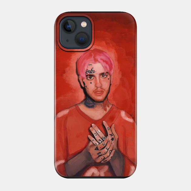 Lil Peep Digital Portrait - Lil Peep - Phone Case
