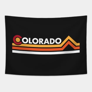 Retro Colorado Mountains Tapestry