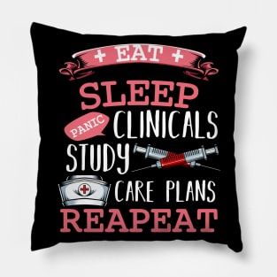 Nurse - Eat Sleep Nursing Repeat Pillow