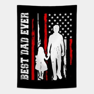 Best Dad Ever American Flag , Funny Sarcastic Dad Tapestry