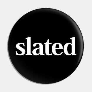 Slated logo - White Pin