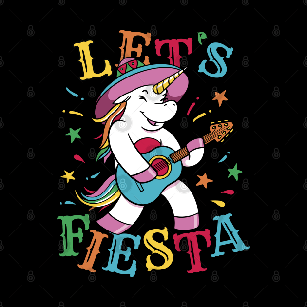 lets fiesta Cinco De Mayo Mexican unicorn by pugarts