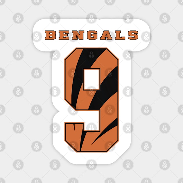 Bengals - Player Number 9 Magnet by apparel-art72