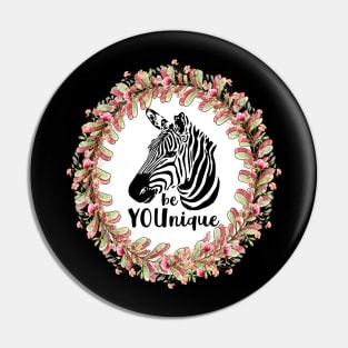 Zebra BeYounique Pin