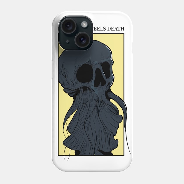 Skull octopus quote "Every Soul Feels Death" Phone Case by Elsieartwork