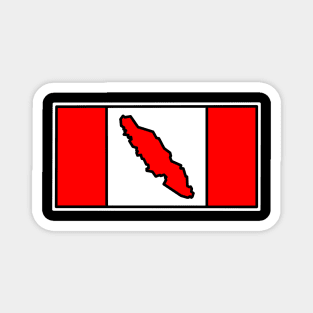 Vancouver Island - Canada Flag - Canadian Eh - Vancouver Island Magnet