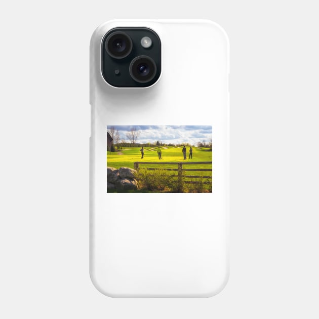 Day On The Golf Course 1 Phone Case by Robert Alsop