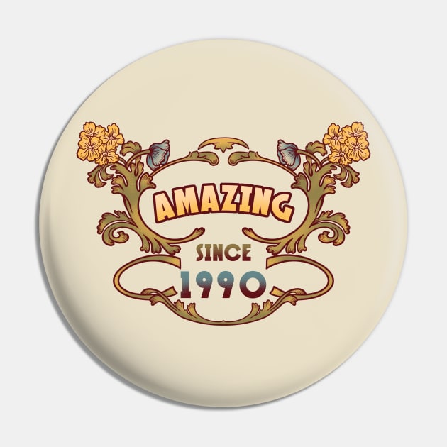 AMAZING SINCE 1990 art nouveau vintage retro 90s Pin by leepianti