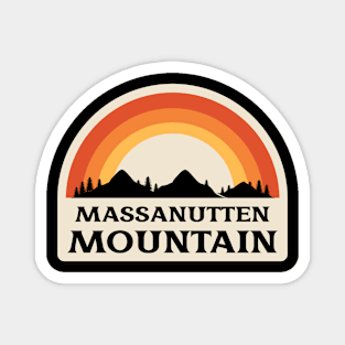 Massanutten Mountain Retro Magnet